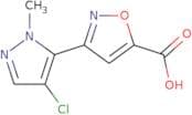 3-(4-Chloro-1-methyl-1H-pyrazol-5-yl)-1,2-oxazole-5-carboxylic acid