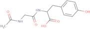 (2S)-2-(2-Acetamidoacetamido)-3-(4-hydroxyphenyl)propanoic acid