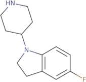 5-Fluoro-1-(piperidin-4-yl)-2,3-dihydro-1H-indole