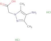 (4-Amino-3,5-dimethyl-1H-pyrazol-1-yl)acetic acid dihydrochloride