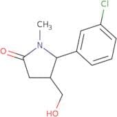 5-(3-Chlorophenyl)-4-(hydroxymethyl)-1-methylpyrrolidin-2-one