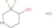 3,3-difluoropiperidin-4-ol hydrochloride
