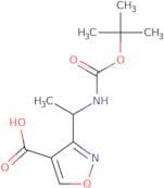 3-(1-{[(tert-Butoxy)carbonyl]amino}ethyl)-1,2-oxazole-4-carboxylic acid