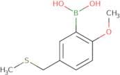 {2-Methoxy-5-[(methylsulfanyl)methyl]phenyl}boronic acid