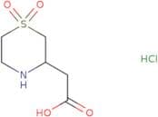 2-(1,1-dioxo-1,4-thiazinan-3-yl)acetic acid hydrochloride