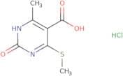 6-Methyl-4-(methylsulfanyl)-2-oxo-1,2-dihydropyrimidine-5-carboxylic acid hydrochloride