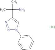 2-(1-Phenyl-1H-1,2,3-triazol-4-yl)propan-2-amine hydrochloride