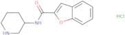 N-(Piperidin-3-yl)-1-benzofuran-2-carboxamide hydrochloride