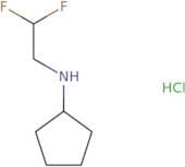N-(2,2-Difluoroethyl)cyclopentanamine hydrochloride