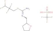 N'-(Oxolan-2-ylmethyl)[(2,2,3,3-tetrafluoropropyl)sulfanyl]methanimidamide, trifluoromethanesulfon…