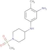 1-N-(1-Methanesulfonylpiperidin-4-yl)-4-methylbenzene-1,3-diamine