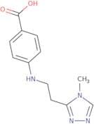 4-{[2-(4-Methyl-4H-1,2,4-triazol-3-yl)ethyl]amino}benzoic acid