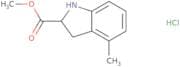 Methyl 4-methyl-2,3-dihydro-1H-indole-2-carboxylate hydrochloride