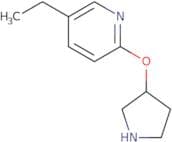 5-Ethyl-2-(pyrrolidin-3-yloxy)pyridine