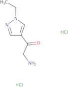 2-Amino-1-(1-ethyl-1H-pyrazol-4-yl)ethan-1-one dihydrochloride