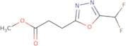 Methyl 3-[5-(difluoromethyl)-1,3,4-oxadiazol-2-yl]propanoate