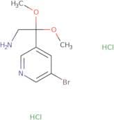2-(5-Bromopyridin-3-yl)-2,2-dimethoxyethan-1-amine dihydrochloride