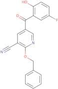 2-(Benzyloxy)-5-(5-fluoro-2-hydroxybenzoyl)pyridine-3-carbonitrile