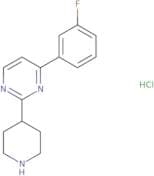4-(3-Fluorophenyl)-2-(piperidin-4-yl)pyrimidine hydrochloride