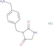 3-{[4-(Aminomethyl)phenyl]methyl}imidazolidine-2,4-dione hydrochloride