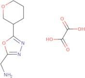 [5-(Oxan-3-yl)-1,3,4-oxadiazol-2-yl]methanamine, oxalic acid
