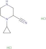 1-Cyclopropylpiperazine-2-carbonitrile dihydrochloride