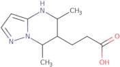 3-{5,7-Dimethyl-4H,5H,6H,7H-pyrazolo[1,5-a]pyrimidin-6-yl}propanoic acid