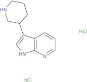 3-{1H-Pyrrolo[2,3-b]pyridin-3-yl}piperidine dihydrochloride
