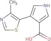 4-(4-Methyl-1,3-thiazol-5-yl)-1H-pyrrole-3-carboxylic acid
