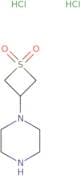 3-(Piperazin-1-yl)-1λ⁶-thietane-1,1-dione dihydrochloride