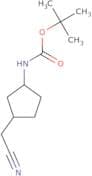 rac-tert-Butyl N-[(1R,3S)-3-(cyanomethyl)cyclopentyl]carbamate
