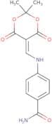 4-(((4,4-dimethyl-2,6-dioxo-3,5-dioxanylidene)methyl)amino)benzamide