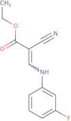 ethyl 2-nitrilo-3-((3-fluorophenyl)amino)prop-2-enoate