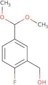 [5-(Dimethoxymethyl)-2-fluorophenyl]methanol