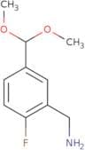 [5-(Dimethoxymethyl)-2-fluorophenyl]methanamine