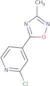 2-Chloro-4-(3-methyl-1,2,4-oxadiazol-5-yl)pyridine