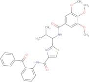 N-(2-Benzoylphenyl)-2-[(1S)-2-methyl-1-[(3,4,5-trimethoxybenzoyl)amino]propyl]-4-thiazolecarboxami…
