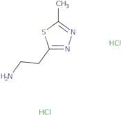 2-(5-Methyl-1,3,4-thiadiazol-2-yl)ethan-1-amine dihydrochloride
