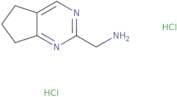 {5H,6H,7H-Cyclopenta[D]pyrimidin-2-yl}methanamine dihydrochloride