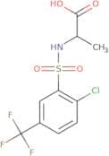 2-[2-Chloro-5-(trifluoromethyl)benzenesulfonamido]propanoic acid