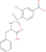 2-(2-Chloro-4-nitrobenzenesulfonamido)-3-phenylpropanoic acid