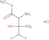 Methyl 2-amino-4,4-difluoro-3-hydroxy-3-methylbutanoate hydrochloride