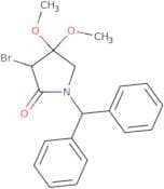 3-Bromo-1-(diphenylmethyl)-4,4-dimethoxypyrrolidin-2-one