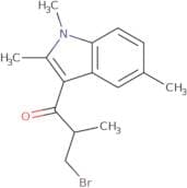 3-Bromo-2-methyl-1-(1,2,5-trimethyl-1H-indol-3-yl)propan-1-one