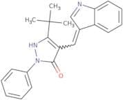 3-(tert-butyl)-4-(indol-3-ylmethylene)-1-phenyl-2-pyrazolin-5-one