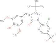 3-(tert-butyl)-1-(3-chloro-5-(trifluoromethyl)(2-pyridyl))-4-((4-hydroxy-3,5-dimethoxyphenyl)methy…