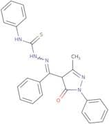 4-(1-phenyl-2-(4-phenylthiosemicarbazone)-3-methyl-1-phenyl-2-pyrazolin-5-one