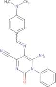 5-(1-aza-2-(4-(dimethylamino)phenyl)vinyl)-4-imino-2-oxo-3-phenyl-1H-1,3-diazine-6-carbonitrile