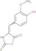 4-((4-hydroxy-3-methoxyphenyl)methylene)-2-thioxo-1,3-thiazolidin-5-one
