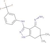 6,6-dimethyl-3-((3-(trifluoromethyl)phenyl)amino)-5,6,7-trihydro1H-indazol-4-hydrazone
